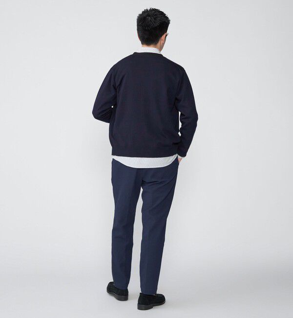 SHIPS「SHIPS:〈手洗い可能〉ICE WOOL カラーパネル Vネック ニット カーディガン」|カーディガン|