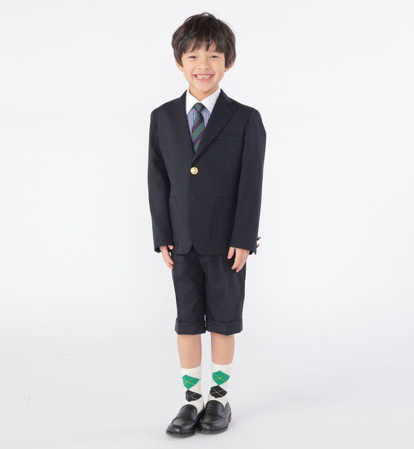 SHIPS KIDS「SHIPS KIDS:100～130cm / セレモニー ウール ノープリーツ ハーフ パンツ」|その他|