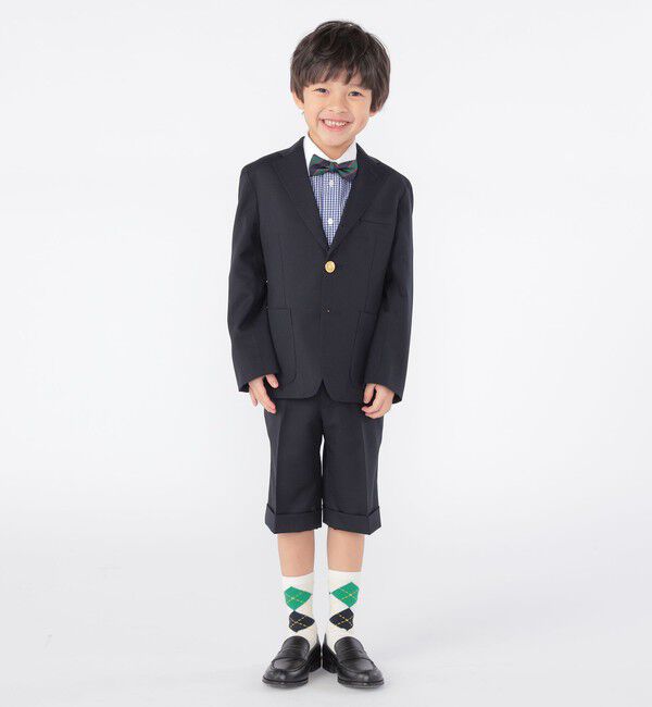 SHIPS KIDS「SHIPS KIDS:100～130cm / セレモニー ウール ノープリーツ ハーフ パンツ」|その他|