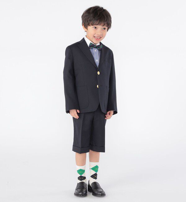 SHIPS KIDS「SHIPS KIDS:100～130cm / セレモニー ウール ノープリーツ ハーフ パンツ」|その他|