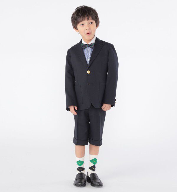 SHIPS KIDS「SHIPS KIDS:100～130cm / セレモニー ウール ノープリーツ ハーフ パンツ」|その他|
