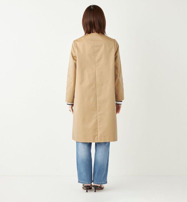 SHIPS Colors 「SHIPS Colors:ノーカラー スティッチ コート◇」|ノーカラーコート|
