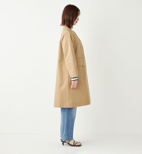 SHIPS Colors 「SHIPS Colors:ノーカラー スティッチ コート◇」|ノーカラーコート|