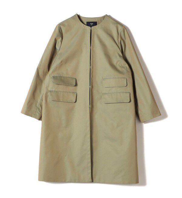 SHIPS Colors 「SHIPS Colors:ノーカラー スティッチ コート◇」|ノーカラーコート|