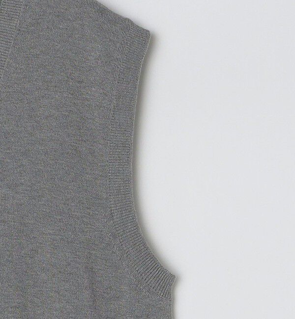 SHIPS「SHIPS: 〈手洗い可能〉12ゲージ コットン Vネック ニット ベスト」|ベスト・ジレ|