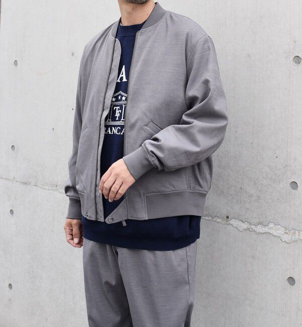 SHIPS any「SHIPS any: SOLOTEX(R) ウーリック ショート ジップ ブルゾン （セットアップ対応）◇」|ブルゾン・スタジャン|