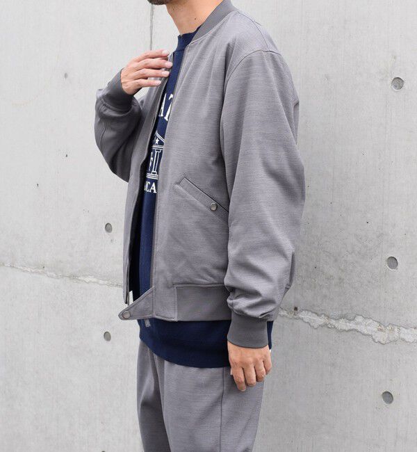 SHIPS any「SHIPS any: SOLOTEX(R) ウーリック ショート ジップ ブルゾン （セットアップ対応）◇」|ブルゾン・スタジャン|