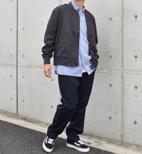 SHIPS any「SHIPS any: SOLOTEX(R) ウーリック ショート ジップ ブルゾン （セットアップ対応）◇」|ブルゾン・スタジャン|