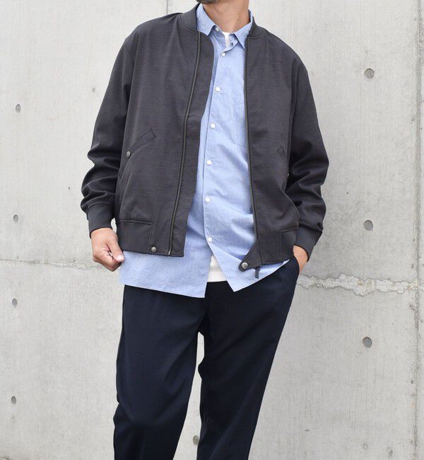 SHIPS any「SHIPS any: SOLOTEX(R) ウーリック ショート ジップ ブルゾン （セットアップ対応）◇」|ブルゾン・スタジャン|