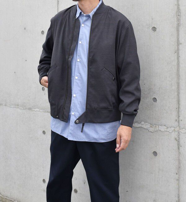 SHIPS any「SHIPS any: SOLOTEX(R) ウーリック ショート ジップ ブルゾン （セットアップ対応）◇」|ブルゾン・スタジャン|