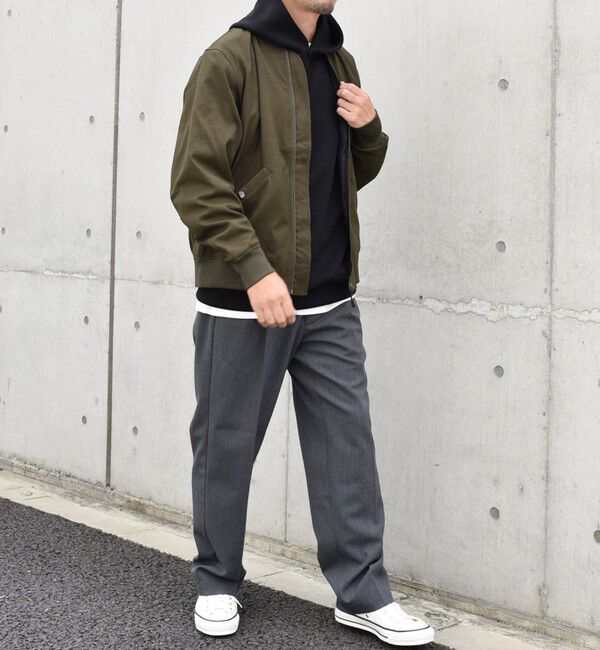 SHIPS any「SHIPS any: SOLOTEX(R) ウーリック ショート ジップ ブルゾン （セットアップ対応）◇」|ブルゾン・スタジャン|