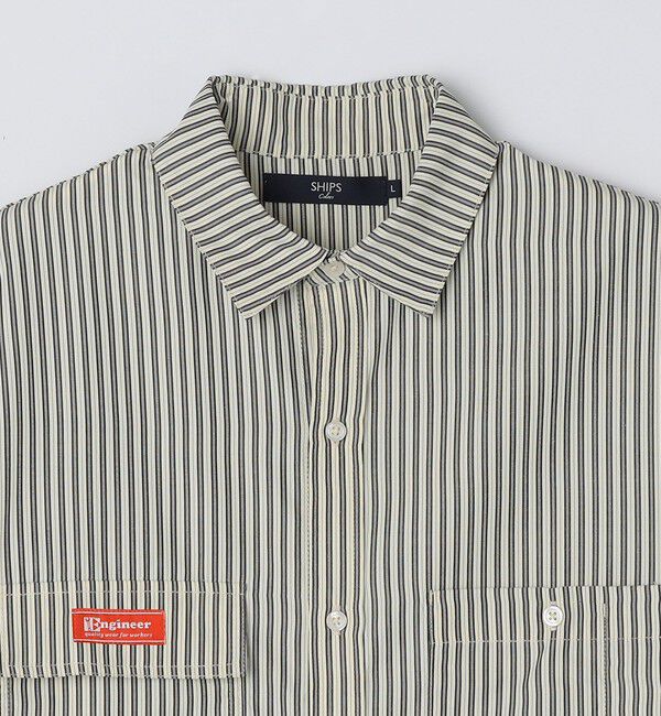 SHIPS Colors 「【SHIPS Colors別注】Engineer:ストライプ ショートスリーブ シャツ◇」|シャツ・ブラウス|