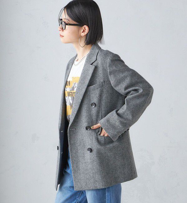 SHIPS for women「ツイード ダブル ジャケット」|テーラードジャケット|