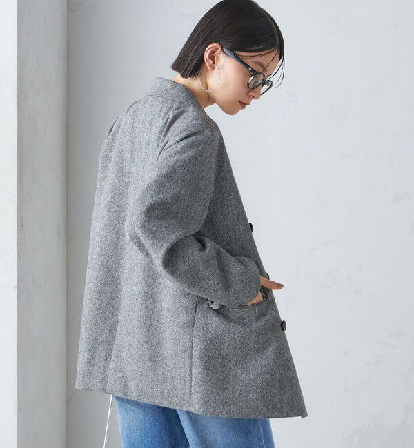 SHIPS for women「ツイード ダブル ジャケット」|テーラードジャケット|