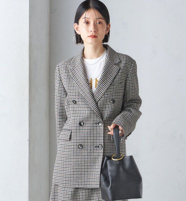 SHIPS for women「ツイード ダブル ジャケット」|テーラードジャケット|