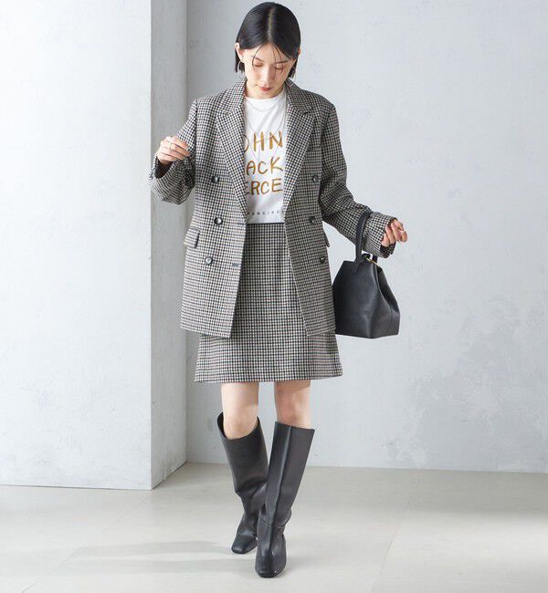 SHIPS for women「ツイード ミニ スカート」|台形|