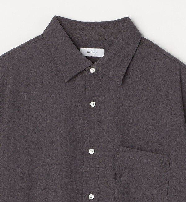 SHIPS any「【WEB限定】SHIPS any: 〈洗濯機可能〉リネン ミックス レギュラーカラー シャツ◇」|シャツ・ブラウス|