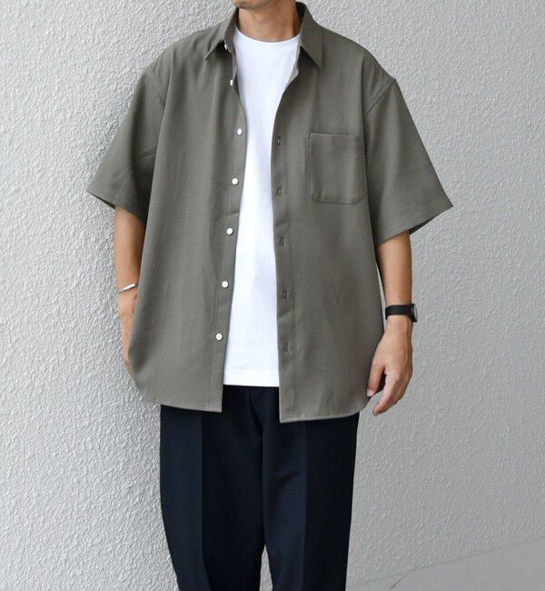 SHIPS any「【WEB限定】SHIPS any: 〈洗濯機可能〉リネン ミックス レギュラーカラー シャツ◇」|シャツ・ブラウス|