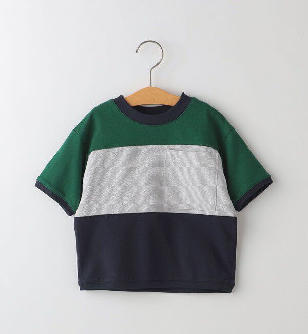 SHIPS KIDS「SHIPS KIDS:80～90cm / 3カラー パターン 半袖 TEE」|Tシャツ・カットソー|グリーン