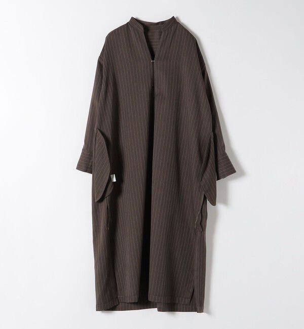 quaranciel「quaranciel:〈洗濯機可能〉ストライプ カフタンワンピース & パンツ セットアップ」|ワンピース|