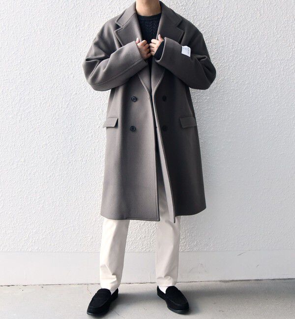 SHIPS any「SHIPS any: PURE WOOL MELTON ダブル チェスターコート◇」|チェスターコート|
