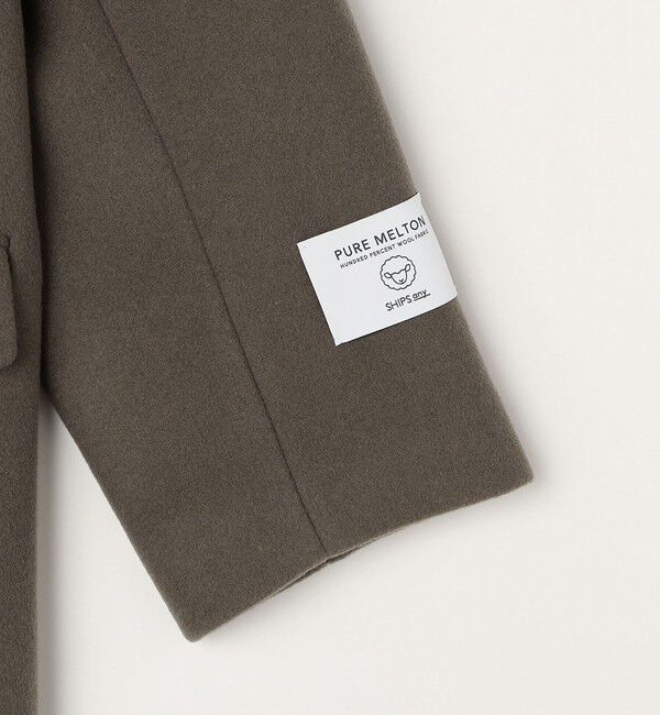 SHIPS any「SHIPS any: PURE WOOL MELTON ダブル チェスターコート◇」|チェスターコート|