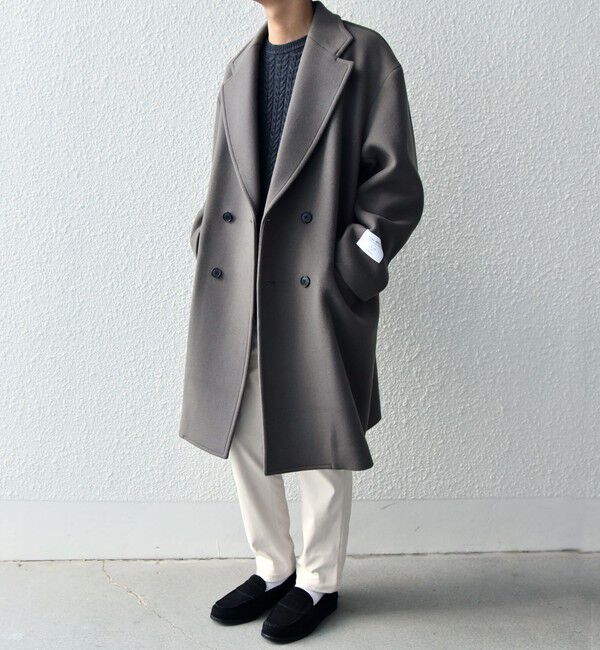 SHIPS any「SHIPS any: PURE WOOL MELTON ダブル チェスターコート◇」|チェスターコート|