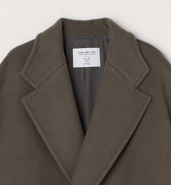 SHIPS any「SHIPS any: PURE WOOL MELTON ダブル チェスターコート◇」|チェスターコート|