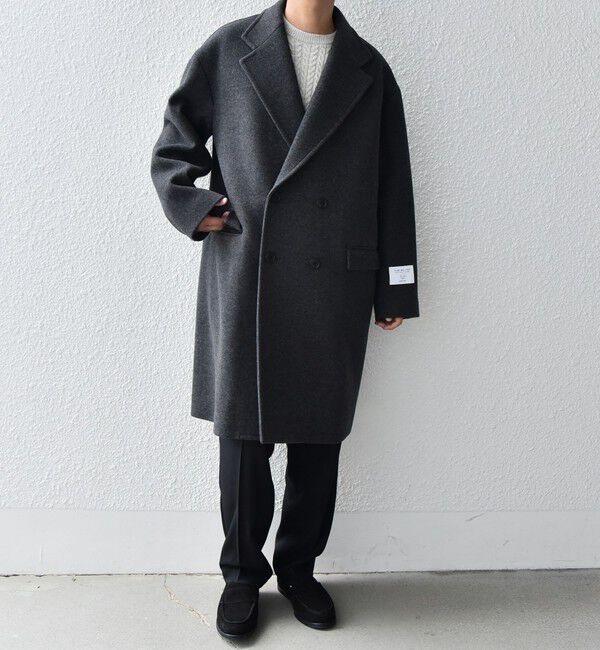 SHIPS any「SHIPS any: PURE WOOL MELTON ダブル チェスターコート◇」|チェスターコート|