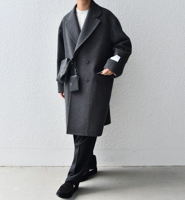 SHIPS any「SHIPS any: PURE WOOL MELTON ダブル チェスターコート◇」|チェスターコート|