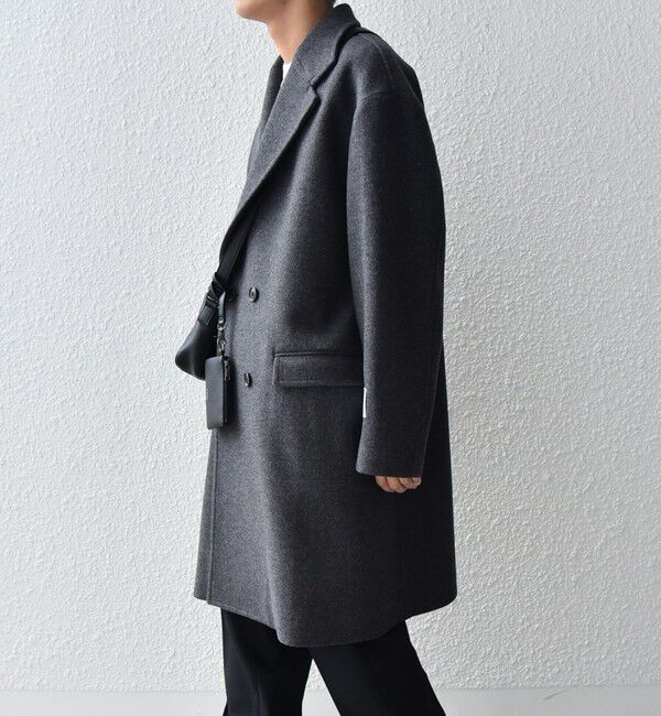 SHIPS any「SHIPS any: PURE WOOL MELTON ダブル チェスターコート◇」|チェスターコート|