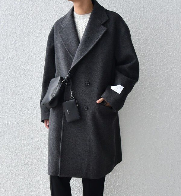 SHIPS any「SHIPS any: PURE WOOL MELTON ダブル チェスターコート◇」|チェスターコート|