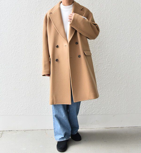 SHIPS any「SHIPS any: PURE WOOL MELTON ダブル チェスターコート◇」|チェスターコート|