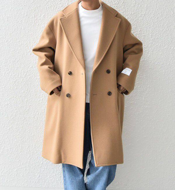SHIPS any「SHIPS any: PURE WOOL MELTON ダブル チェスターコート◇」|チェスターコート|