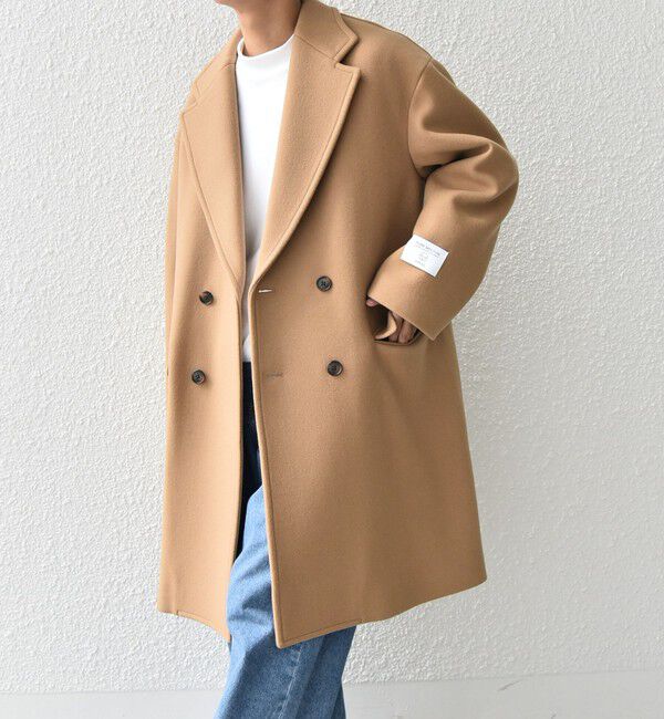 SHIPS any「SHIPS any: PURE WOOL MELTON ダブル チェスターコート◇」|チェスターコート|