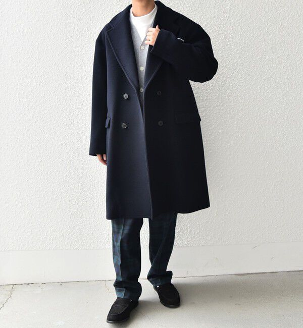 SHIPS any「SHIPS any: PURE WOOL MELTON ダブル チェスターコート◇」|チェスターコート|