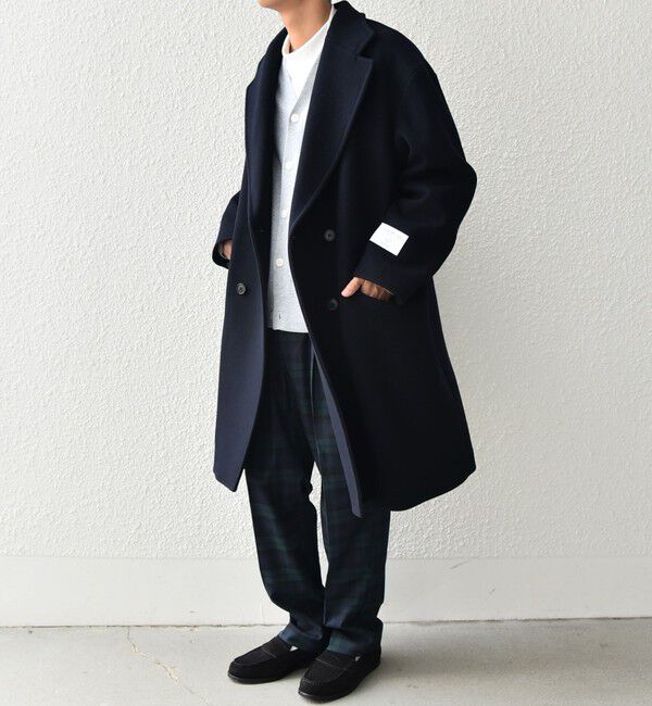 SHIPS any「SHIPS any: PURE WOOL MELTON ダブル チェスターコート◇」|チェスターコート|