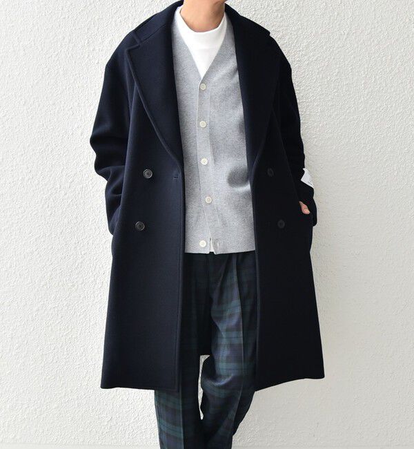 SHIPS any「SHIPS any: PURE WOOL MELTON ダブル チェスターコート◇」|チェスターコート|