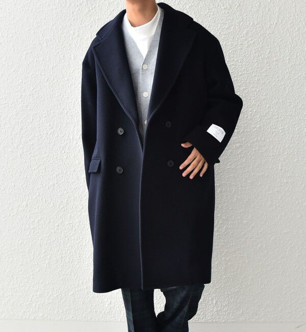 SHIPS any「SHIPS any: PURE WOOL MELTON ダブル チェスターコート◇」|チェスターコート|