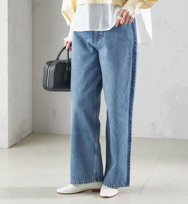 SHIPS for women「〈洗濯機可能〉パッチワーク デニム」|デニム|