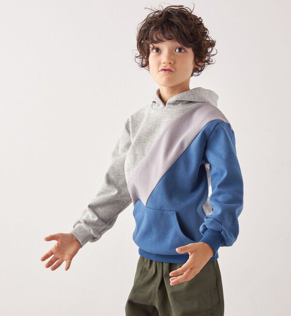 SHIPS any「SHIPS any:〈洗濯機可能〉デザイン ポンチ プルオーバー パーカー <KIDS>◇」|パーカー|