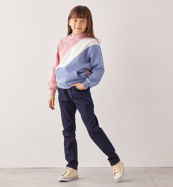 SHIPS any「SHIPS any:〈洗濯機可能〉デザイン ポンチ プルオーバー パーカー <KIDS>◇」|パーカー|