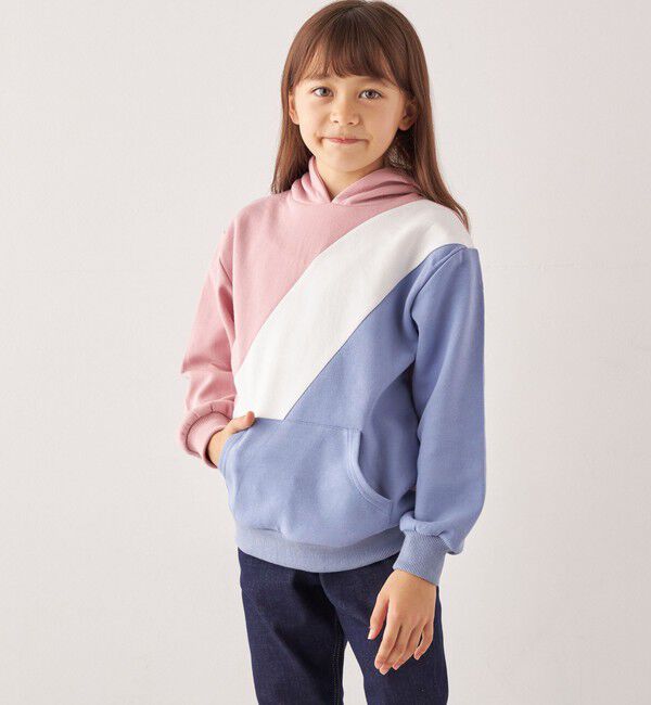 SHIPS any「SHIPS any:〈洗濯機可能〉デザイン ポンチ プルオーバー パーカー <KIDS>◇」|パーカー|