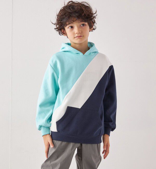 SHIPS any「SHIPS any:〈洗濯機可能〉デザイン ポンチ プルオーバー パーカー <KIDS>◇」|パーカー|