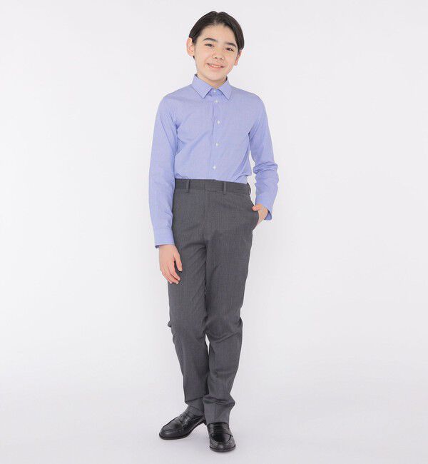 SHIPS KIDS「SHIPS KIDS:140～160cm / 無地 レギュラーカラー シャツ」|シャツ・ブラウス|