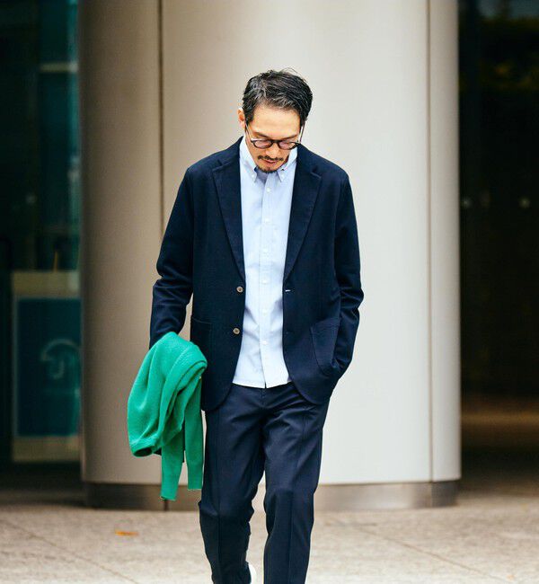 SHIPS「SHIPS: ジャージー リップル カノコ ２Bジャケット」|テーラードジャケット|