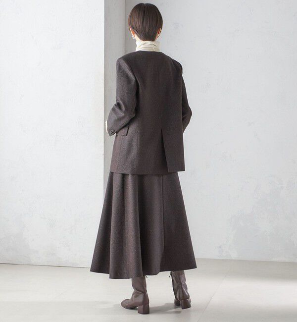 SHIPS for women「ヘリンボーン ツイード フレア スカート」|スカート|