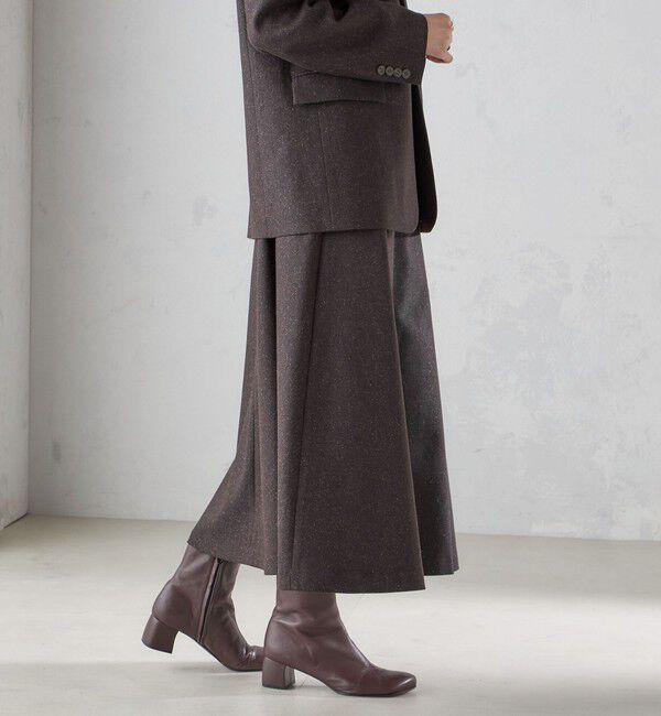 SHIPS for women「ヘリンボーン ツイード フレア スカート」|スカート|