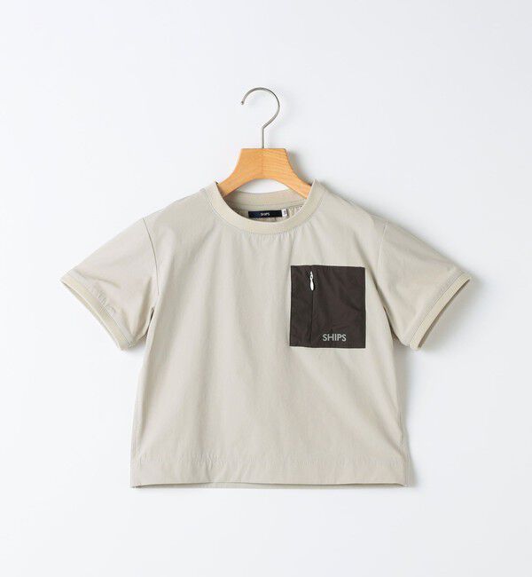 SHIPS KIDS「SHIPS KIDS:100～130cm / 〈UVカット〉ドライ ポケット TEE」|Tシャツ・カットソー|
