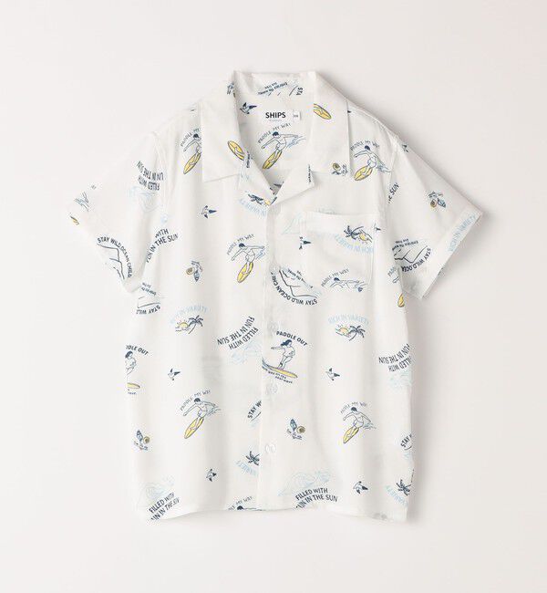 SHIPS Colors 「SHIPS Colors:〈洗濯機可能〉80～130cm / レーヨン プリント シャツ」|シャツ・ブラウス|